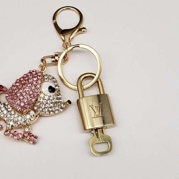 Authentic Louis Vuitton Lock & Key with unbranded Bagcharm, Keycharm, Keychain - Picture 5 of 7